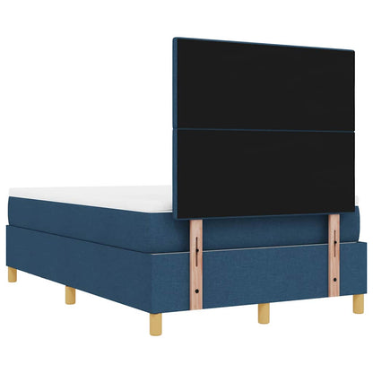 Letto a molle con testiera Blu 200 x 120 cm Tessuto | homemem39