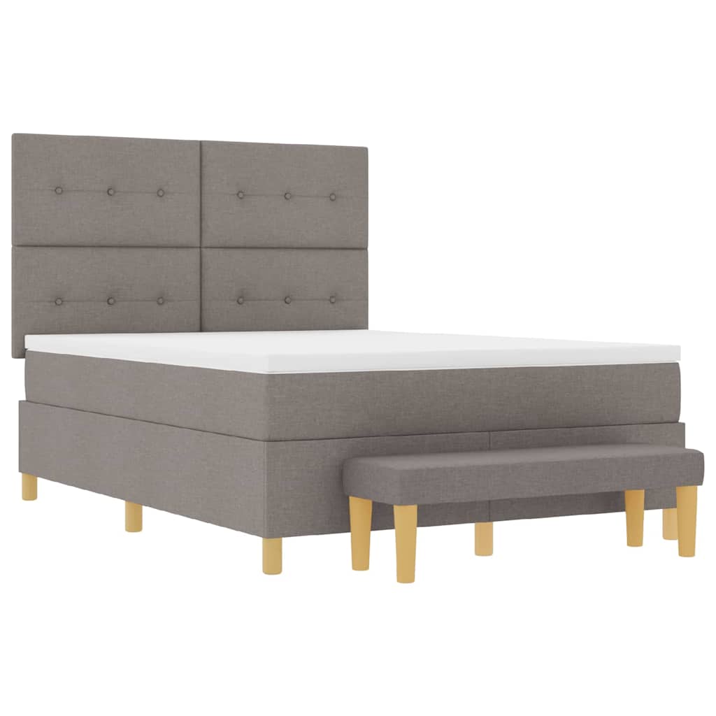 Letto a molle con testiera Talpa 190 x 140 cm Tessuto | homemem39