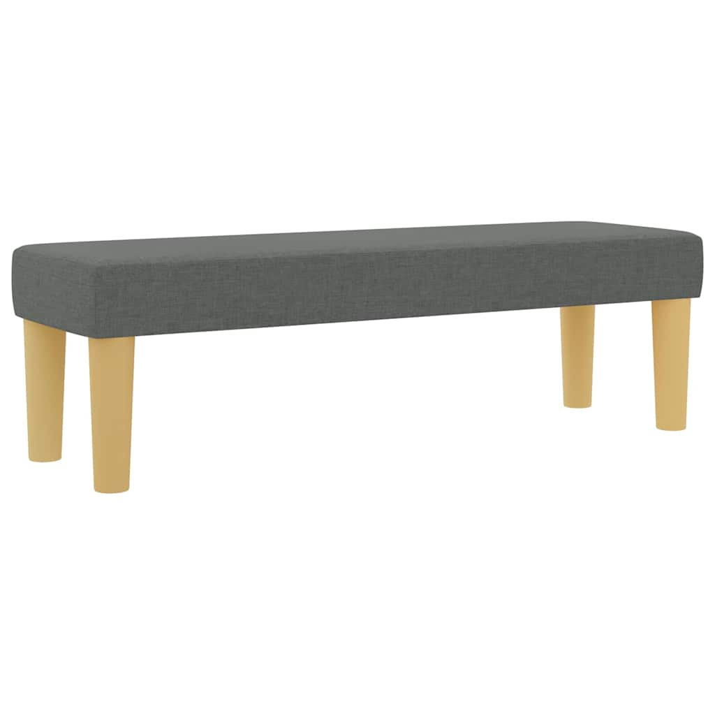 Letto a molle con testiera Grigio scuro 200 x 160 cm Tessuto | homemem39