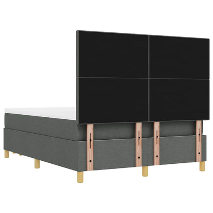 Letto a molle con testiera Grigio scuro 200 x 160 cm Tessuto | homemem39