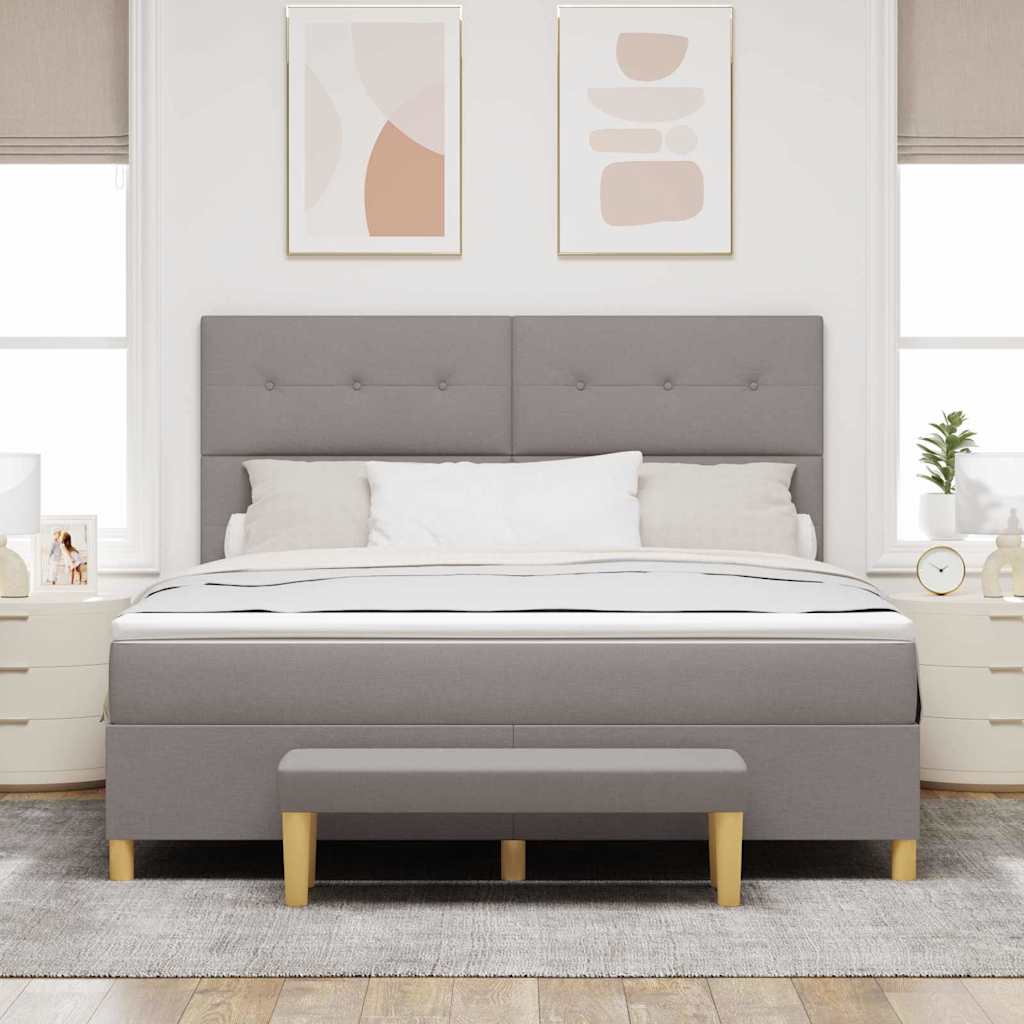 Letto a molle con testiera Talpa 200 x 180 cm Tessuto | homemem39