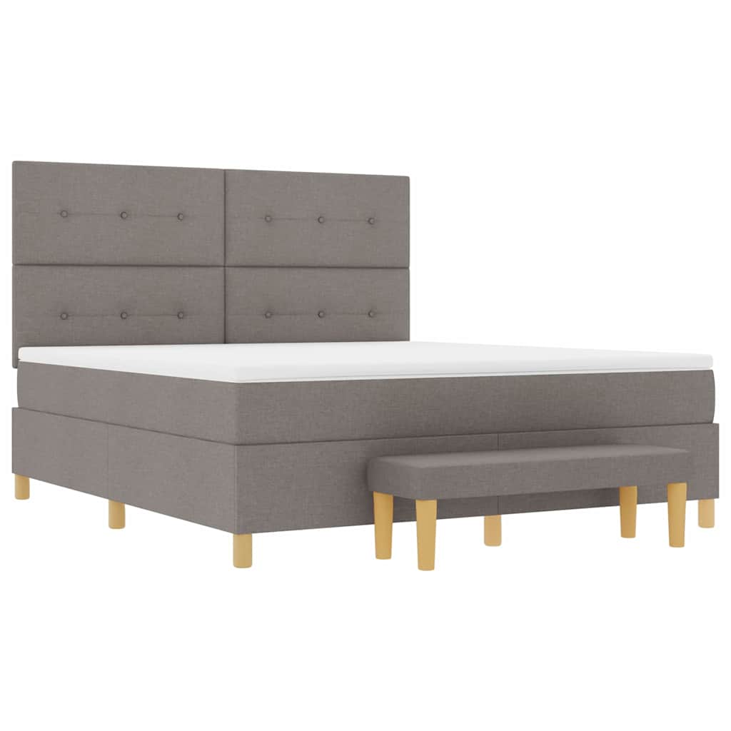Letto a molle con testiera Talpa 200 x 180 cm Tessuto | homemem39