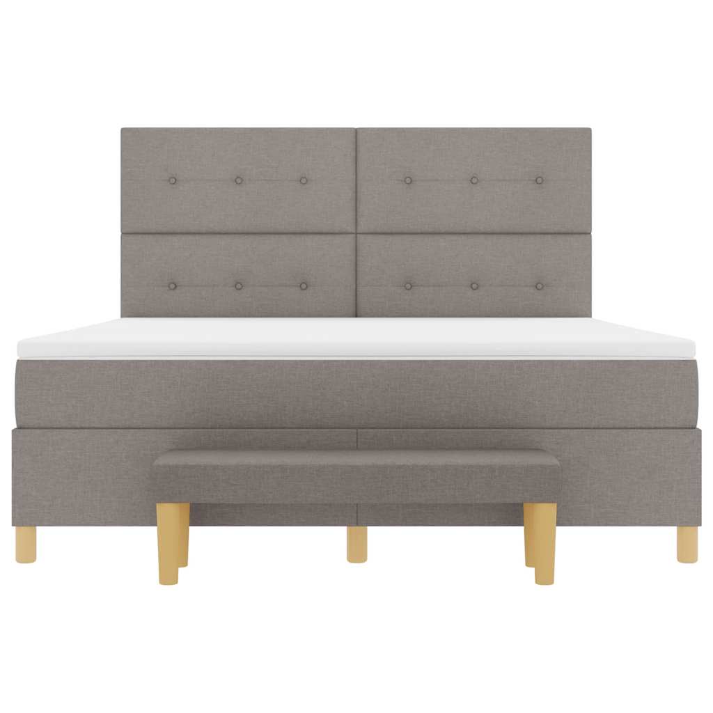 Letto a molle con testiera Talpa 200 x 180 cm Tessuto | homemem39