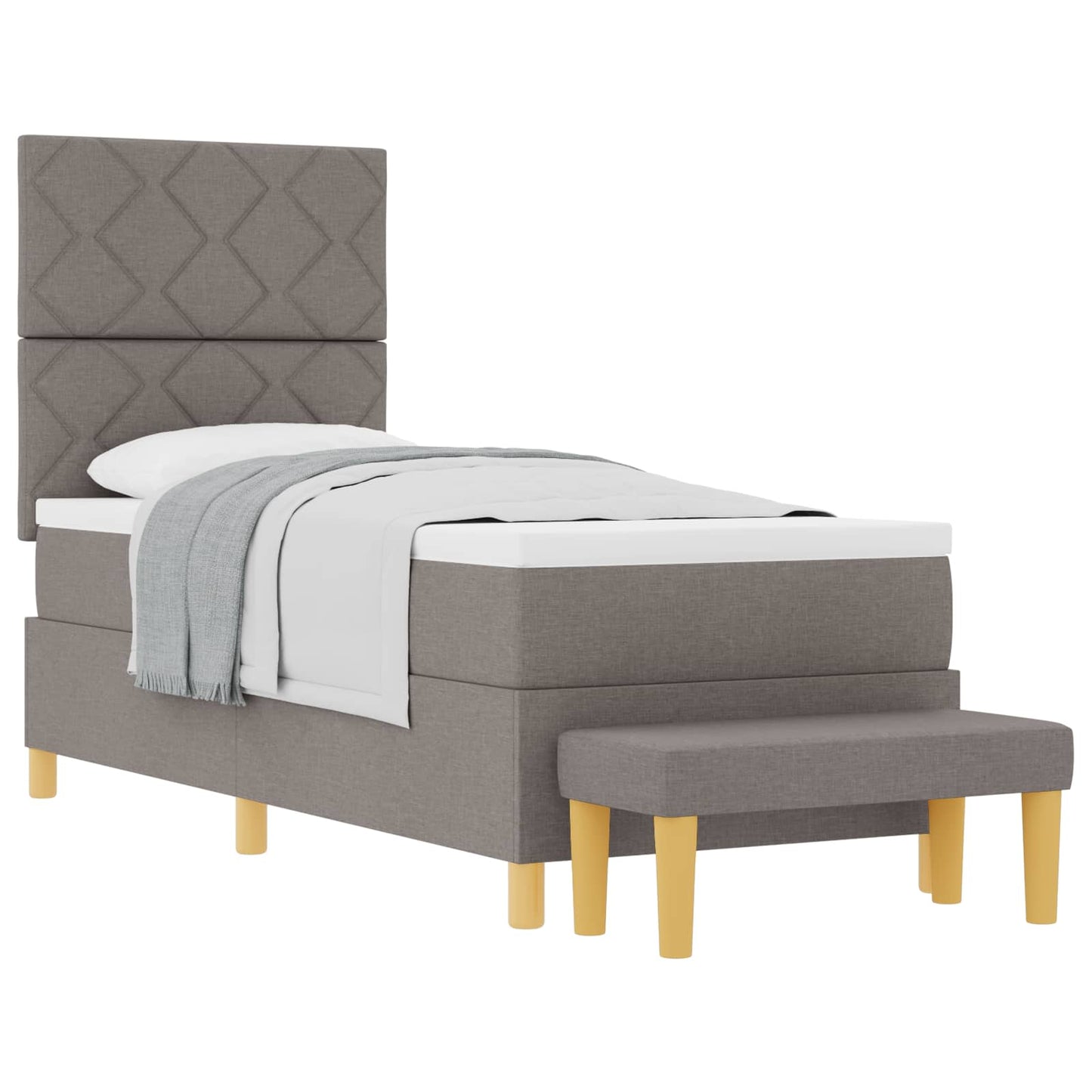 Letto a molle con testiera Talpa 200 x 80 cm Tessuto | homemem39