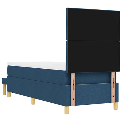 Letto a molle con testiera Blu 200 x 80 cm Tessuto | homemem39