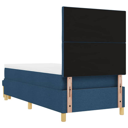Letto a molle con testiera Blu 200 x 100 cm Tessuto | homemem39