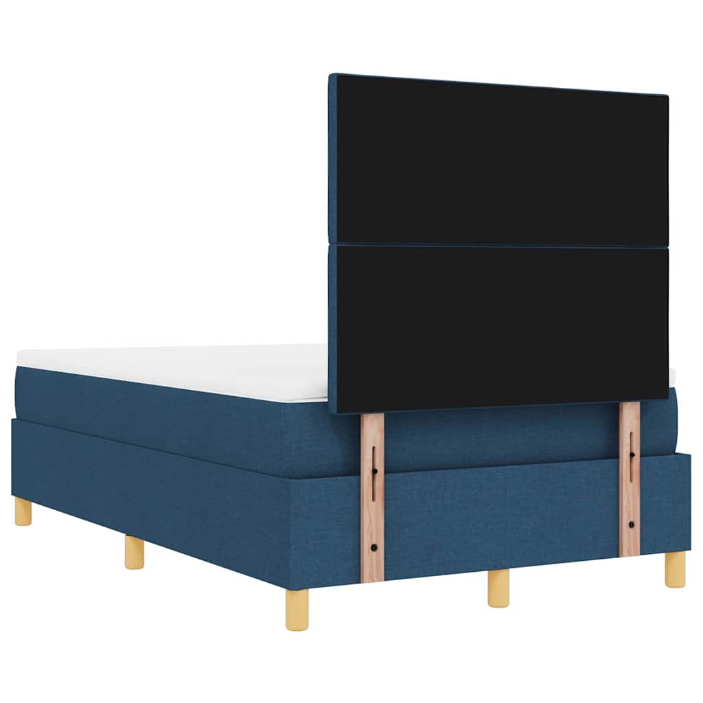 Letto a molle con cuscino con testiera Blu 200 x 120 cm Tessuto | homemem39