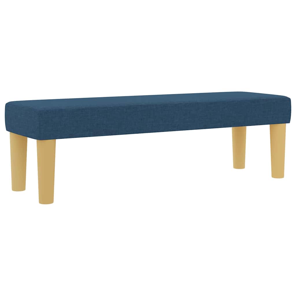 Letto a molle con cuscino con testiera Blu 190 x 140 cm Tessuto | homemem39
