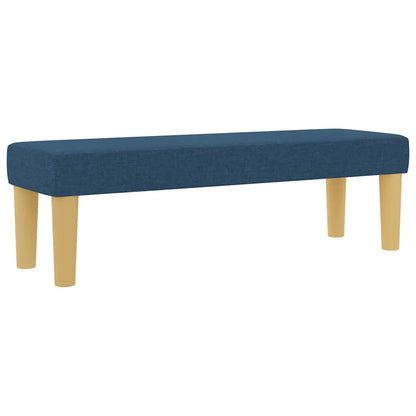 Letto a molle con cuscino con testiera Blu 190 x 140 cm Tessuto | homemem39
