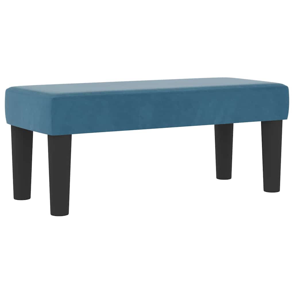 Letto a molle con cuscino Blu scuro 200 x 80 cm Velluto | homemem39