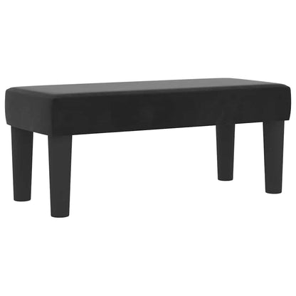 Letto a molle con testiera Nero 200 x 90 cm Velluto | homemem39