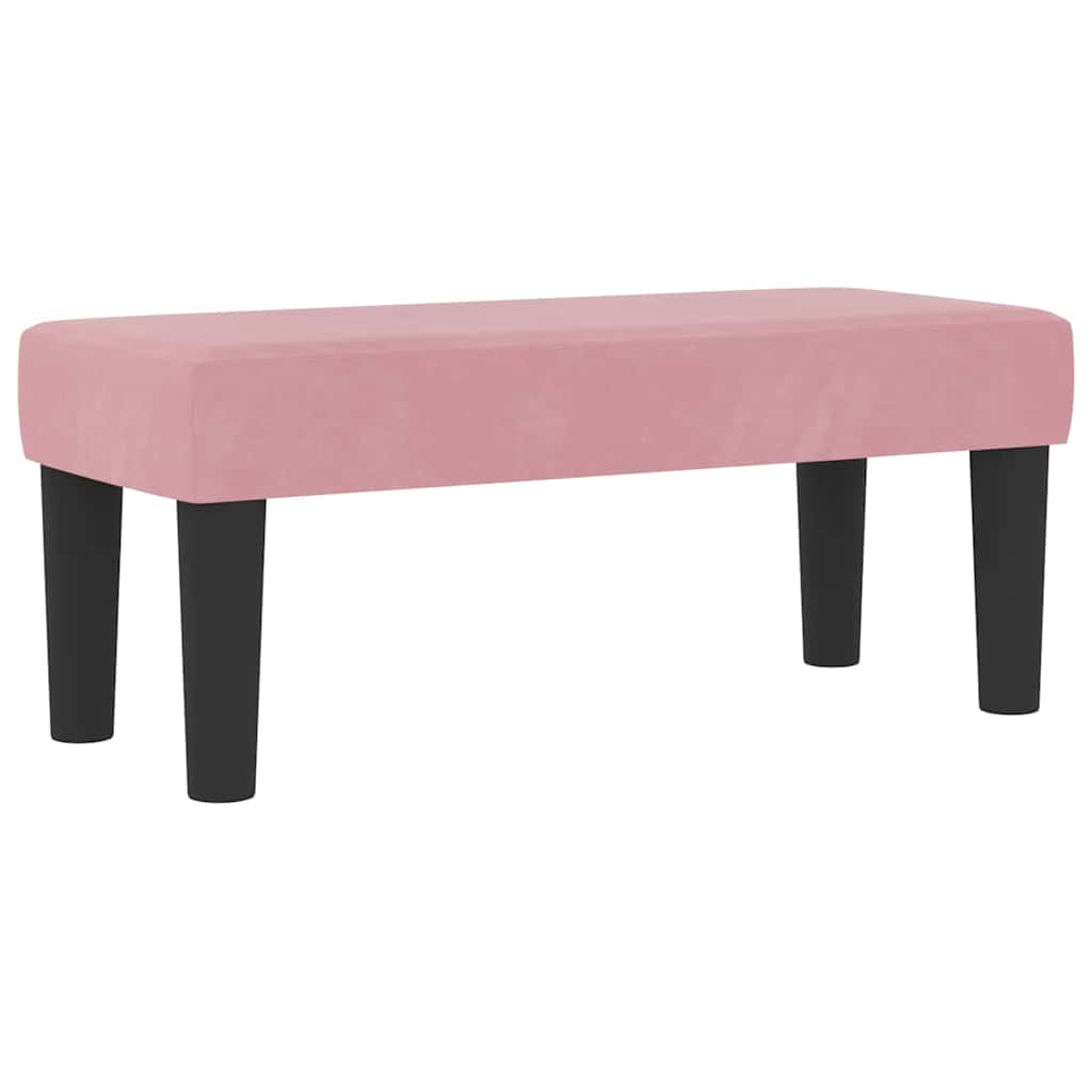 Letto a molle con testiera Rosa 200 x 100 cm Velluto | homemem39