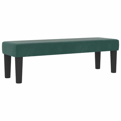 Letto a molle con materasso Verde Scuro 140 x 190 cm Velluto