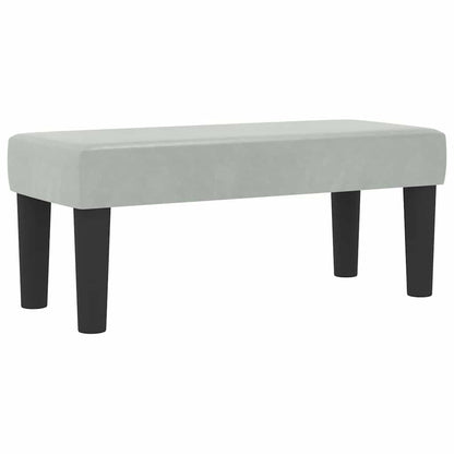 Letto a molle con testiera Grigio chiaro 190 x 90 cm Velluto | homemem39