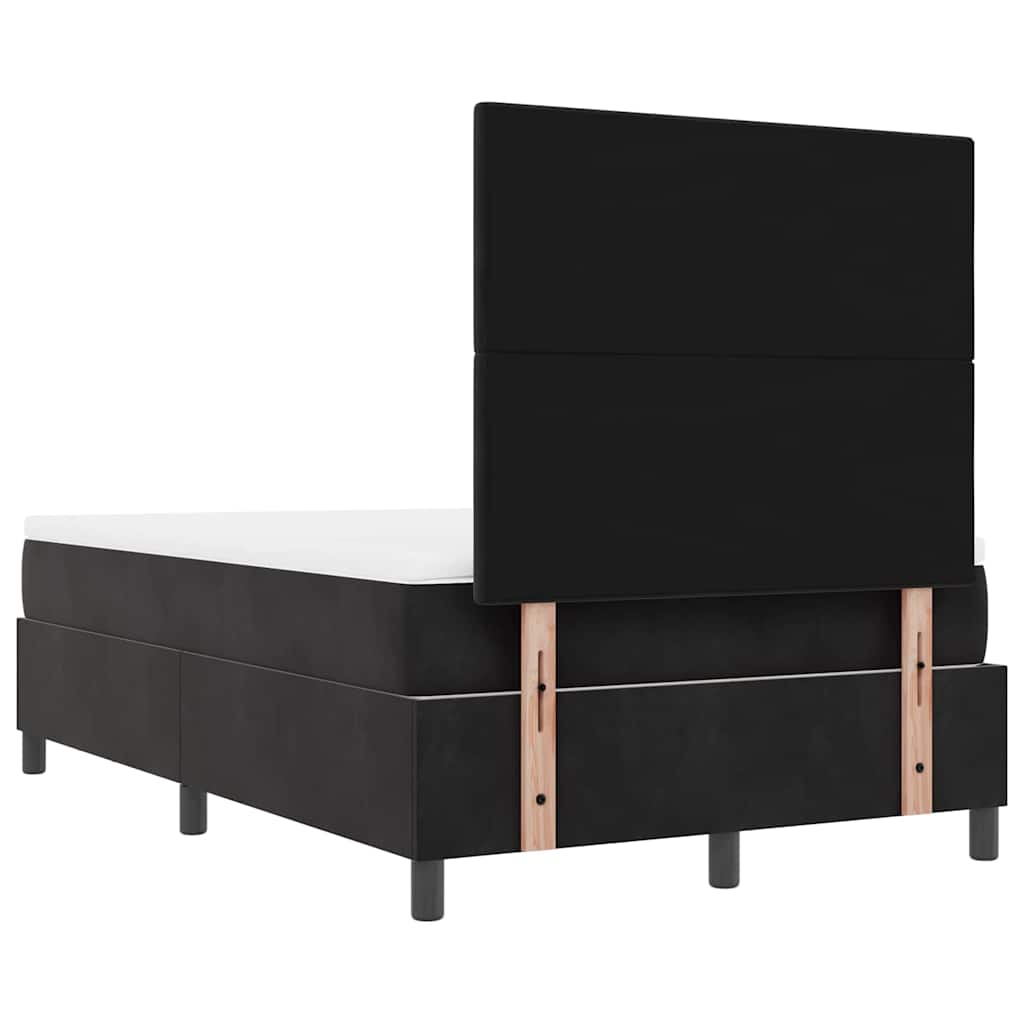 Letto a molle con testiera Nero 190 x 120 cm Velluto | homemem39