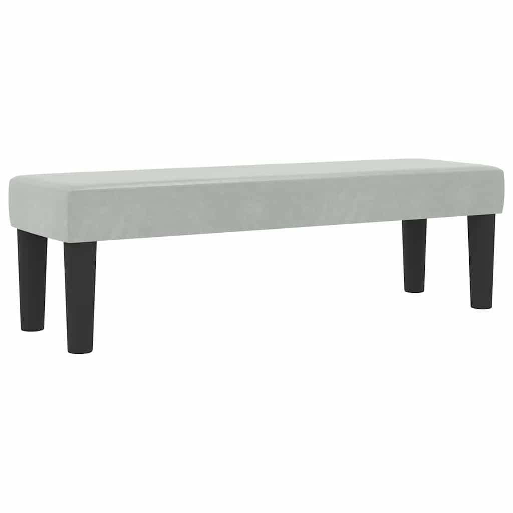 Letto a molle con testiera Grigio chiaro 200 x 120 cm Velluto | homemem39