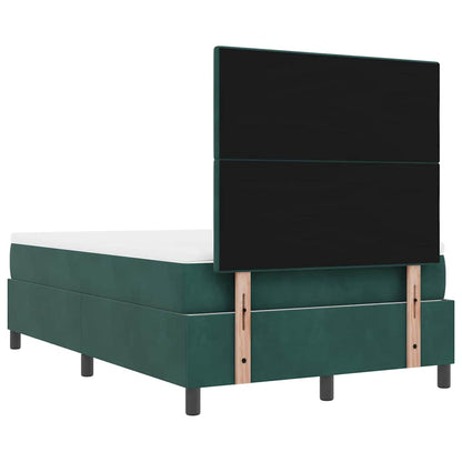 Letto a molle con testiera Verde Scuro 200 x 120 cm Velluto | homemem39