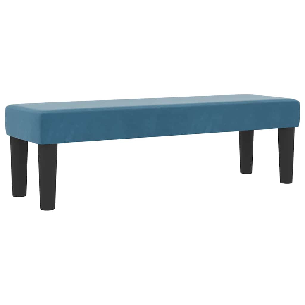 Letto a molle con testiera Blu scuro 200 x 180 cm Velluto