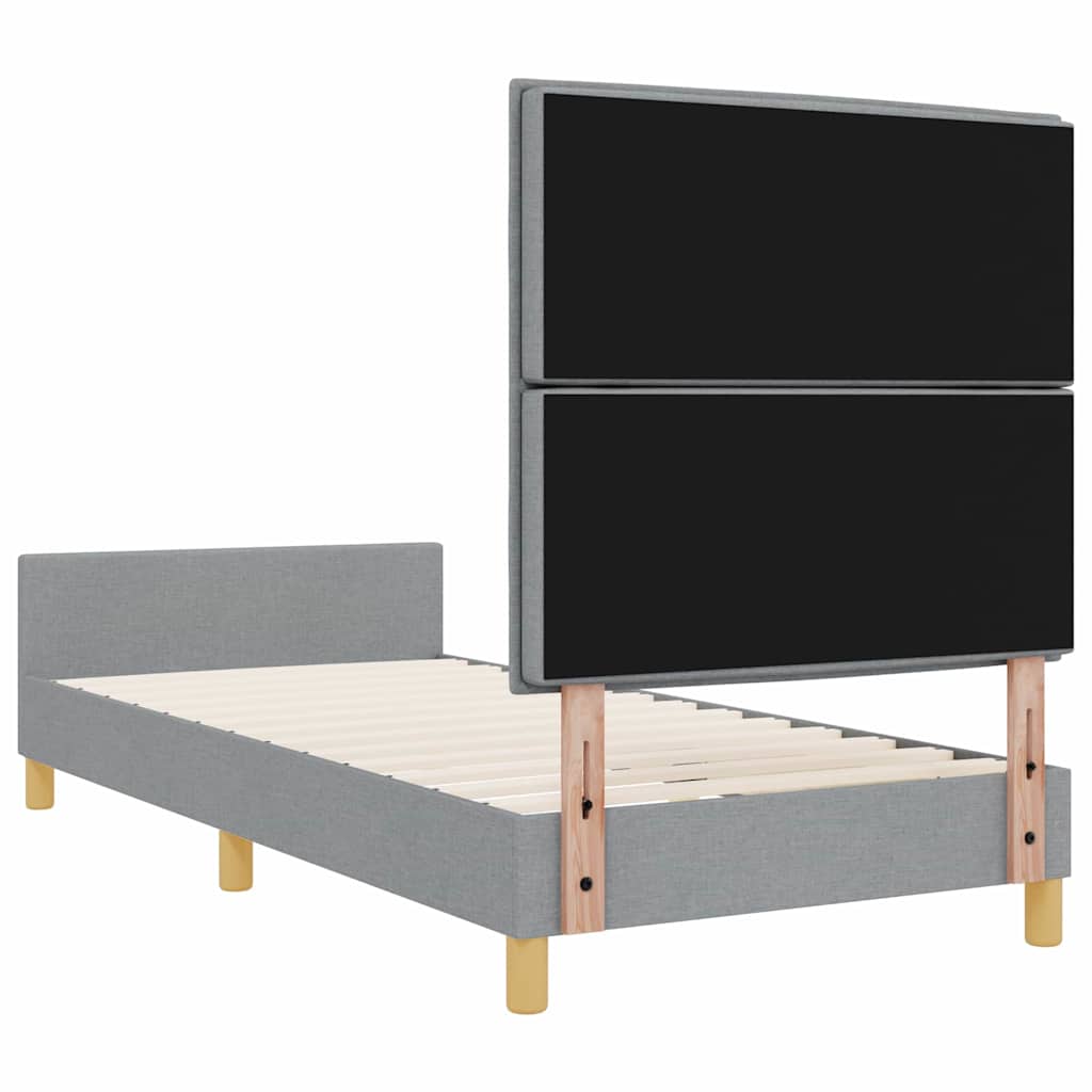 Struttura del letto Grigio chiaro 80 x 200 cm Tessuto | homemem39