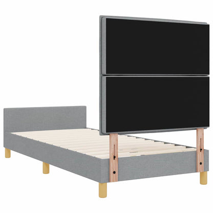 Struttura del letto Grigio chiaro 80 x 200 cm Tessuto | homemem39