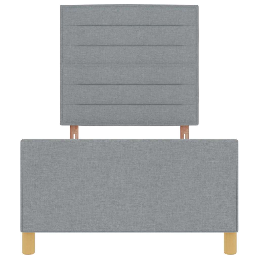 Struttura del letto Grigio chiaro 80 x 200 cm Tessuto | homemem39