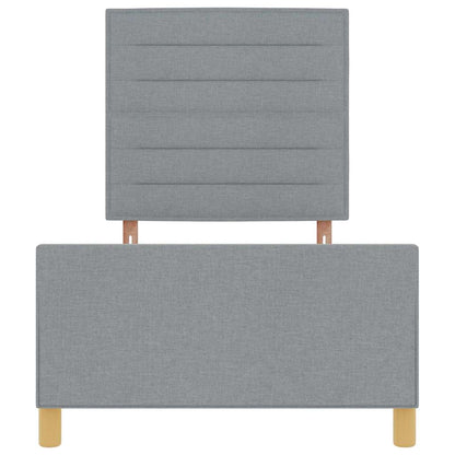 Struttura del letto Grigio chiaro 80 x 200 cm Tessuto | homemem39