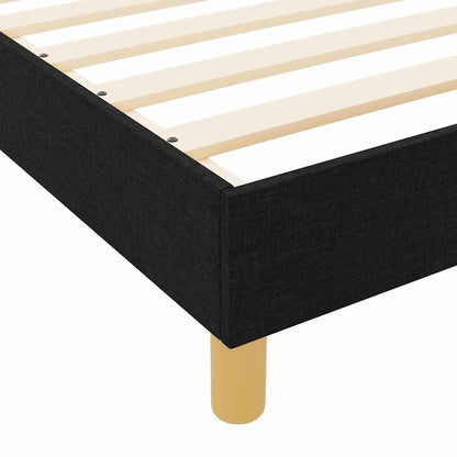 Struttura del letto con testiera Nero 90 x 190 cm Tessuto | homemem39