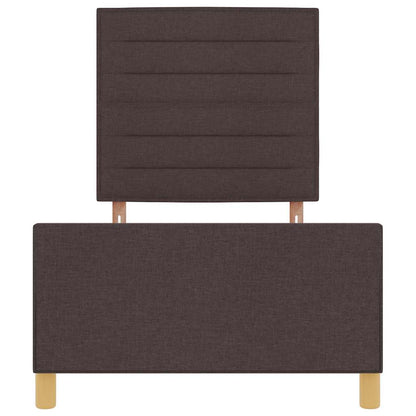 Struttura del letto Marrone scuro 100 x 200 cm Tessuto | homemem39