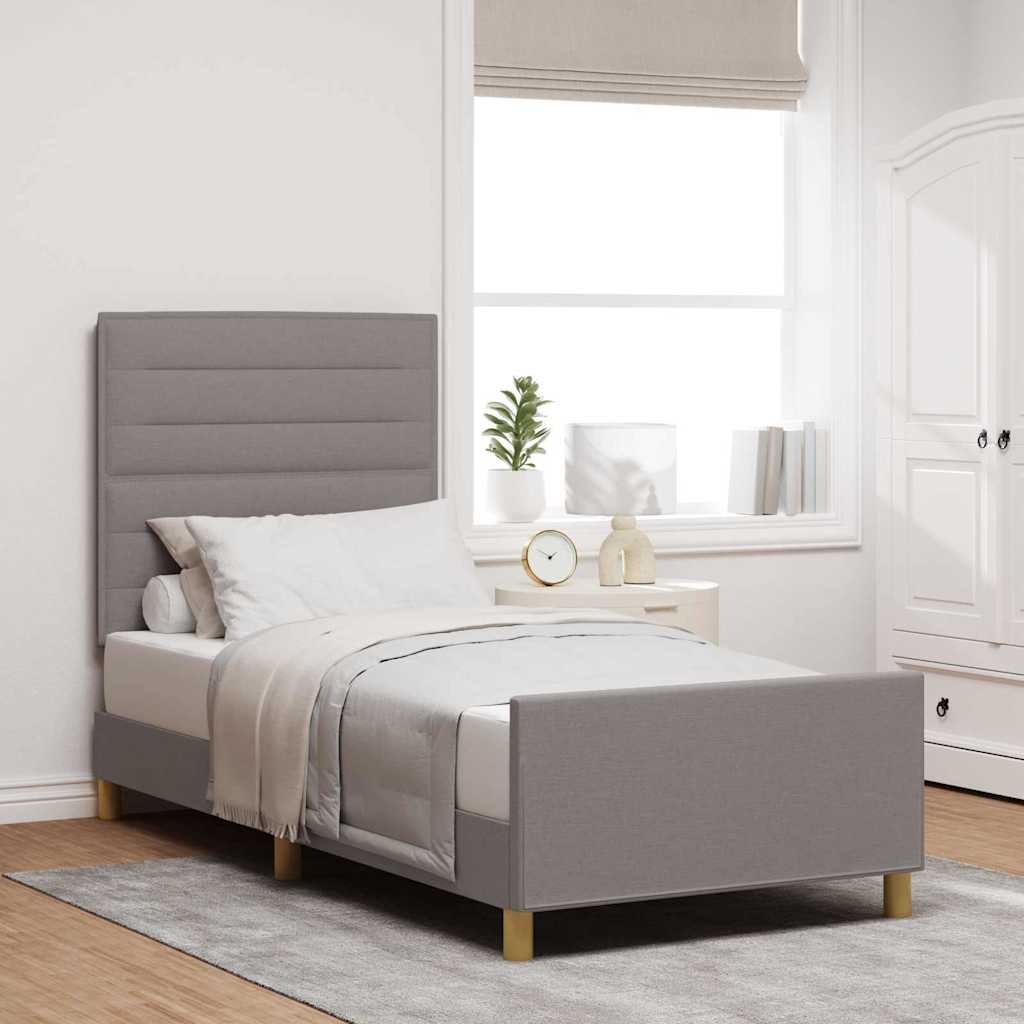 Struttura del letto con testiera Talpa 100 x 200 cm Tessuto | homemem39