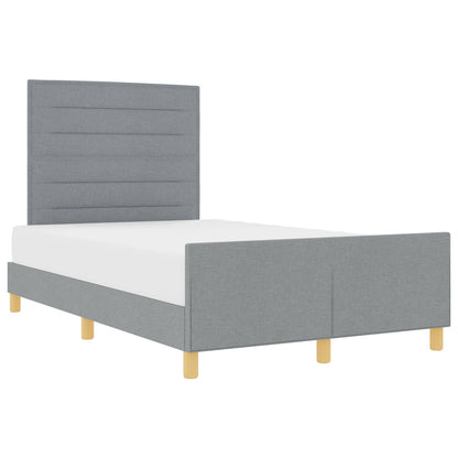 Struttura del letto Grigio chiaro 120 x 190 cm Tessuto | homemem39