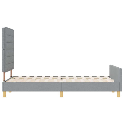 Struttura del letto Grigio chiaro 120 x 190 cm Tessuto | homemem39