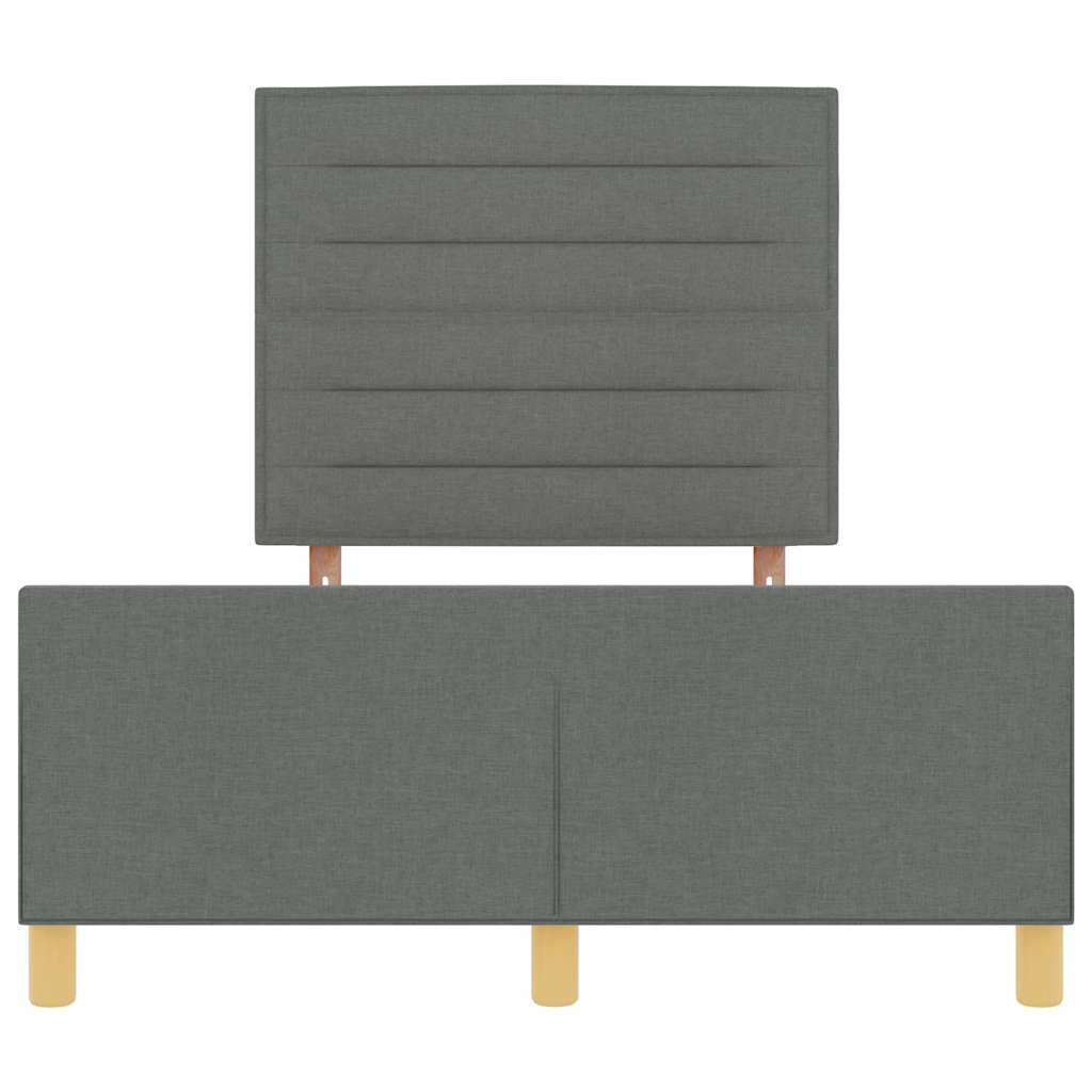 Struttura del letto Grigio scuro 120 x 190 cm Tessuto | homemem39