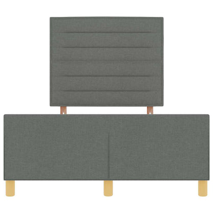 Struttura del letto Grigio scuro 120 x 190 cm Tessuto | homemem39