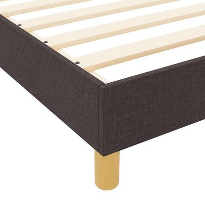 Struttura del letto Marrone scuro 120 x 190 cm Tessuto | homemem39