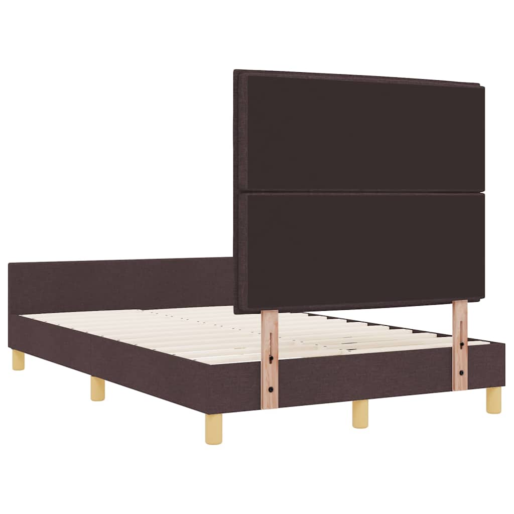 Struttura del letto Marrone scuro 120 x 190 cm Tessuto | homemem39
