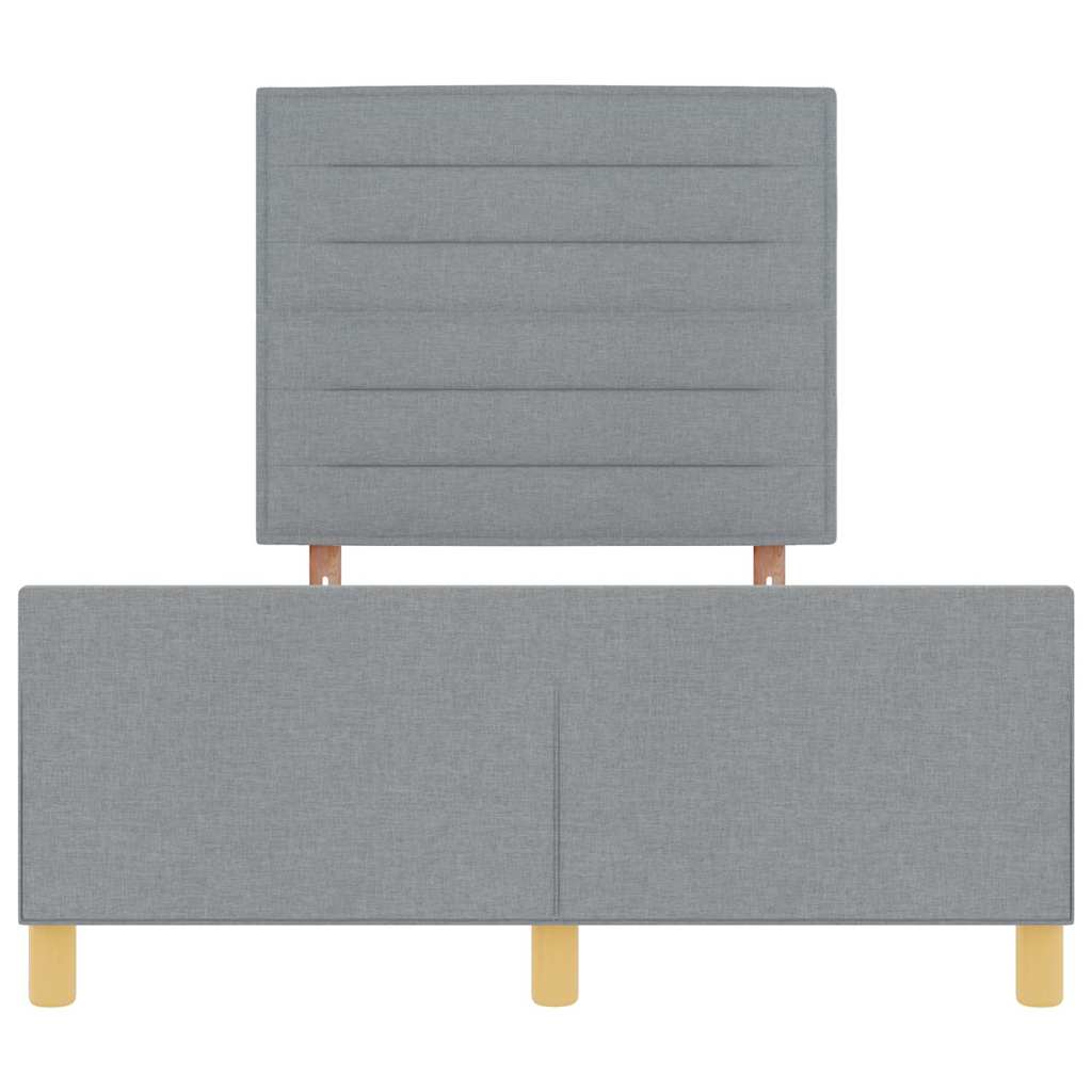 Struttura del letto Grigio chiaro 120 x 200 cm Tessuto | homemem39
