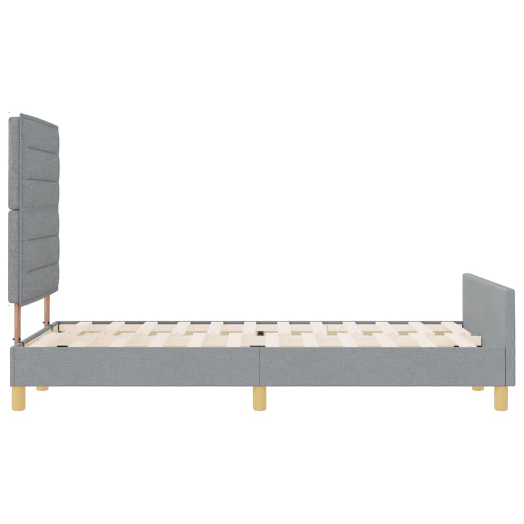 Struttura del letto Grigio chiaro 120 x 200 cm Tessuto | homemem39