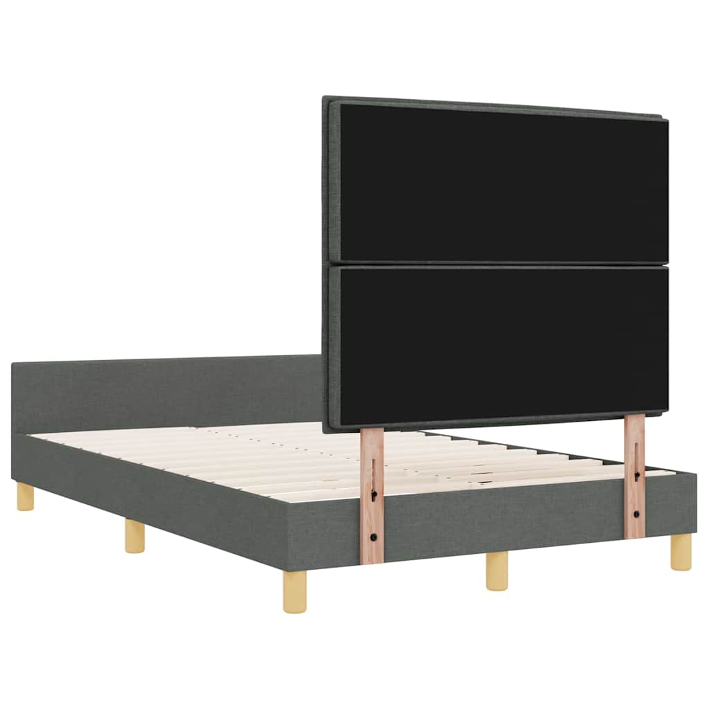 Struttura del letto Grigio scuro 120 x 200 cm Tessuto | homemem39