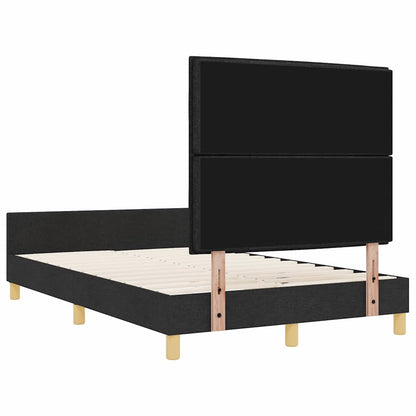Struttura del letto con testiera Nero 120 x 200 cm Tessuto | homemem39