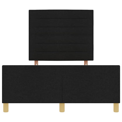 Struttura del letto con testiera Nero 140 x 190 cm Tessuto | homemem39