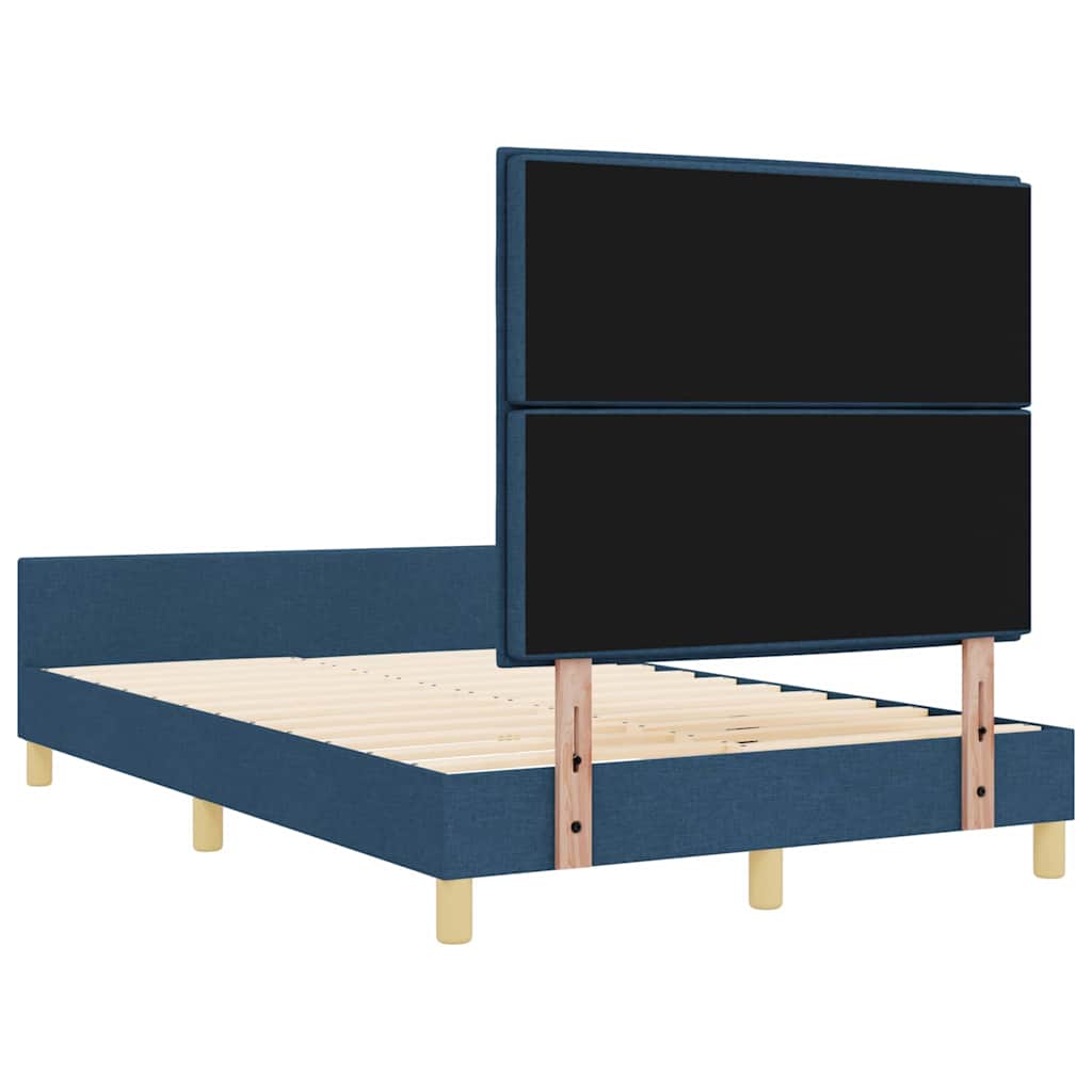 Struttura del letto con testiera Blu 140 x 190 cm Tessuto | homemem39