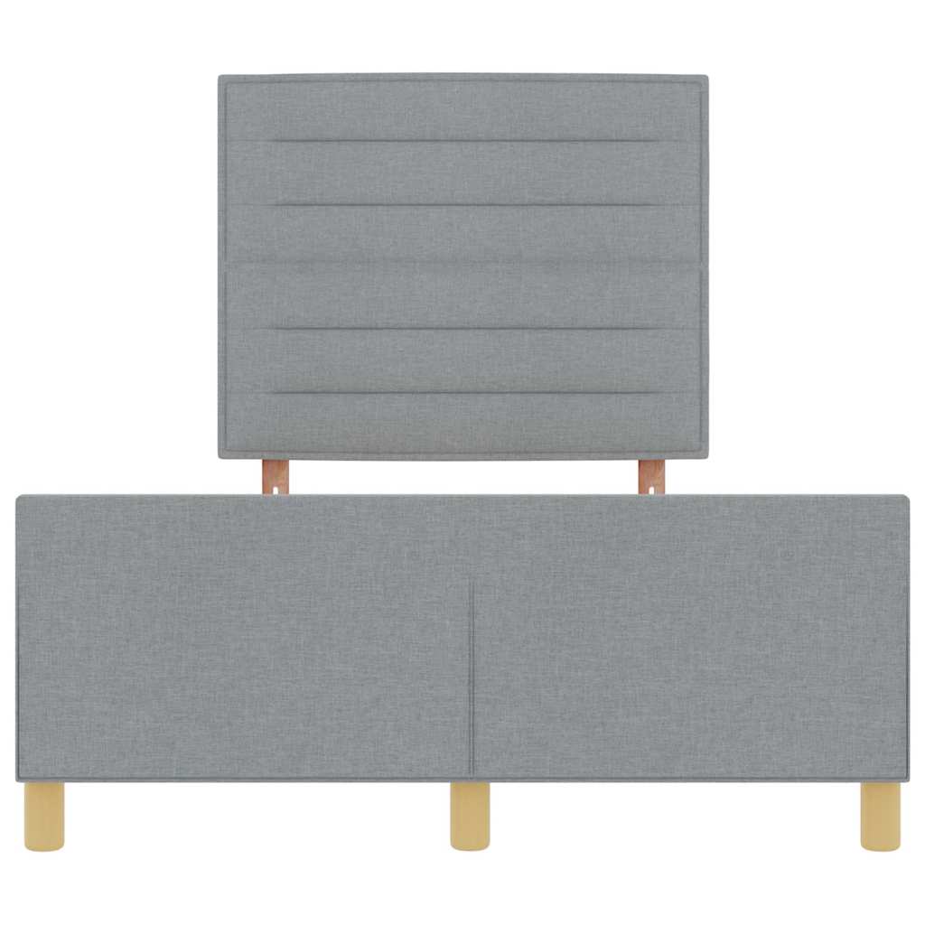 Struttura del letto Grigio chiaro 140 x 200 cm Tessuto | homemem39