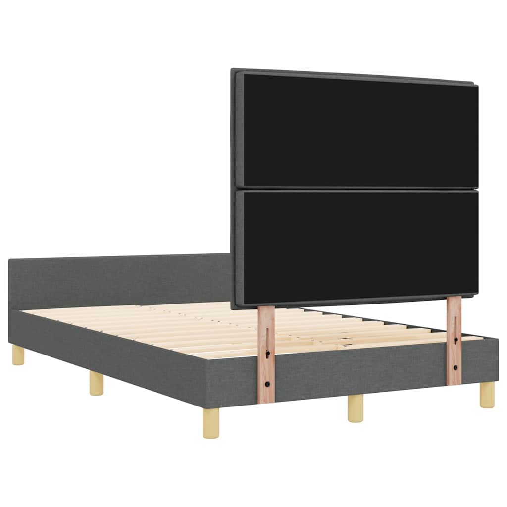 Struttura del letto Grigio scuro 140 x 200 cm Tessuto | homemem39