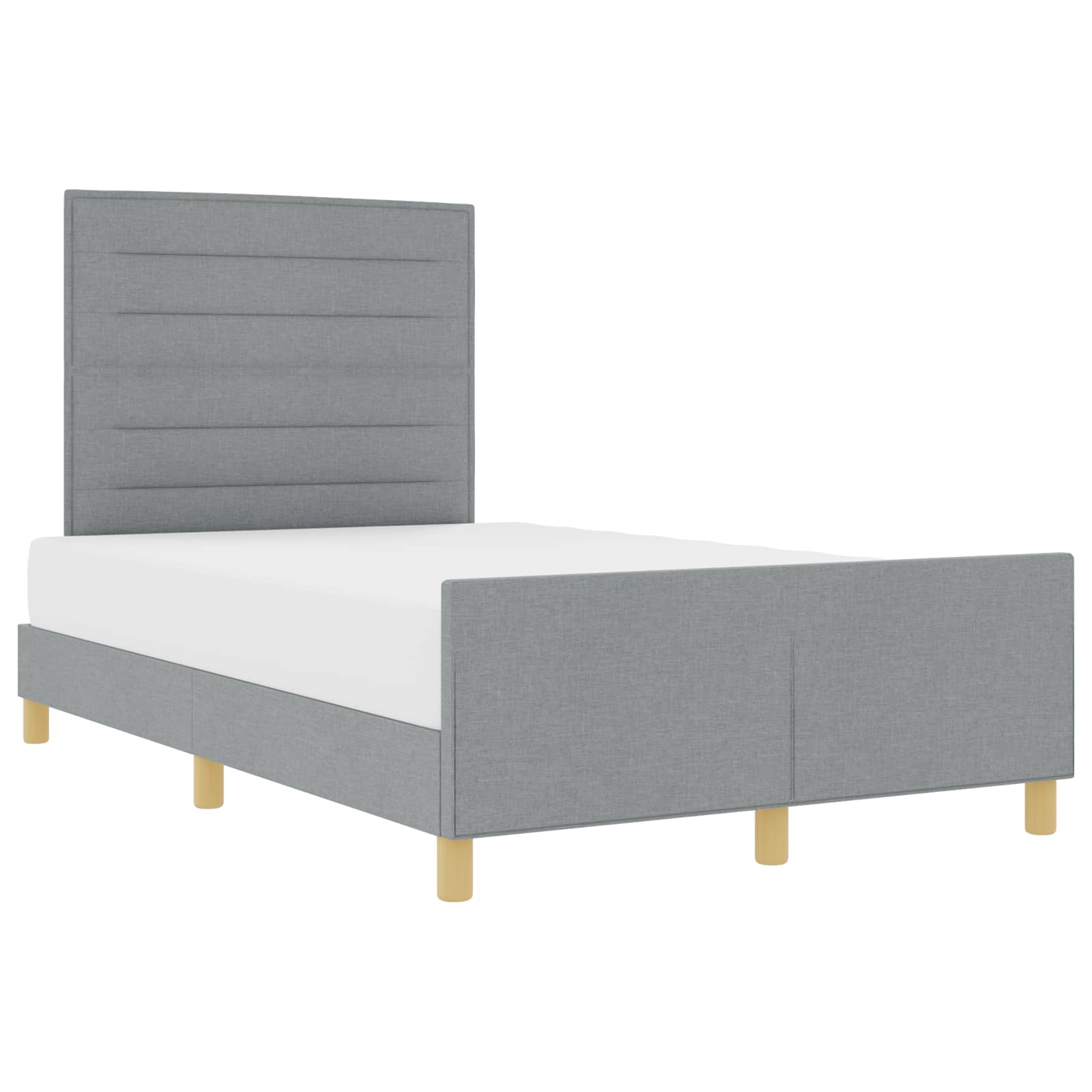 Struttura del letto Grigio chiaro 160 x 200 cm Tessuto | homemem39