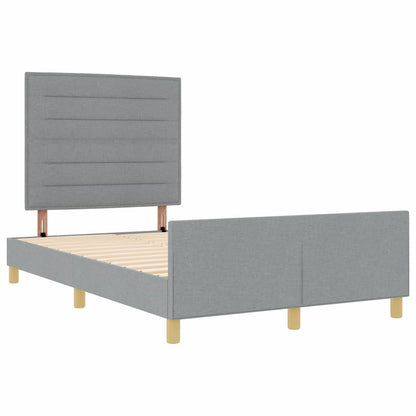 Struttura del letto Grigio chiaro 160 x 200 cm Tessuto | homemem39