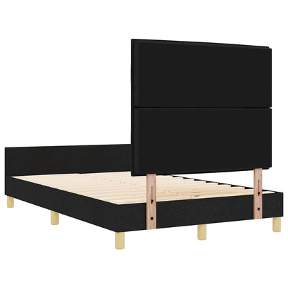 Struttura del letto con testiera Nero 160 x 200 cm Tessuto | homemem39