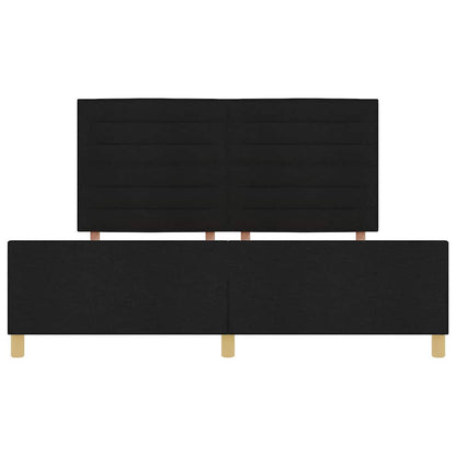 Struttura del letto con testiera Nero 180 x 200 cm Tessuto | homemem39