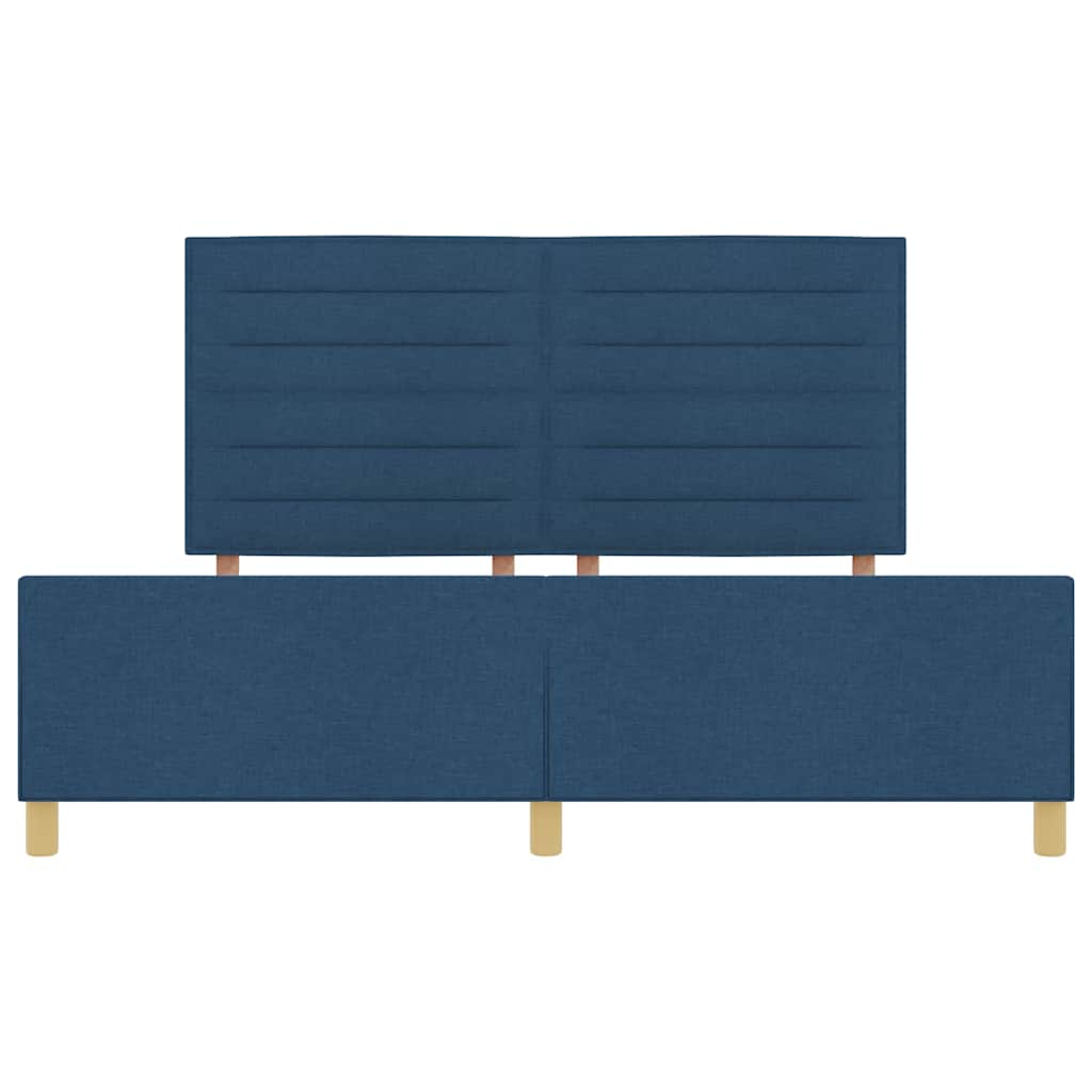 Struttura del letto con testiera Blu 180 x 200 cm Tessuto | homemem39