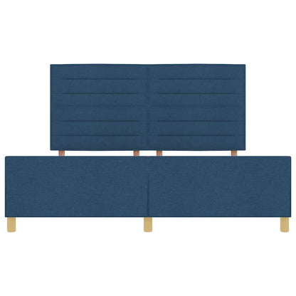 Struttura del letto con testiera Blu 180 x 200 cm Tessuto | homemem39