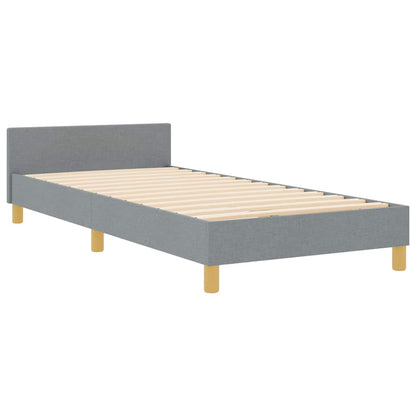 Struttura del letto Grigio chiaro 80 x 200 cm Tessuto | homemem39